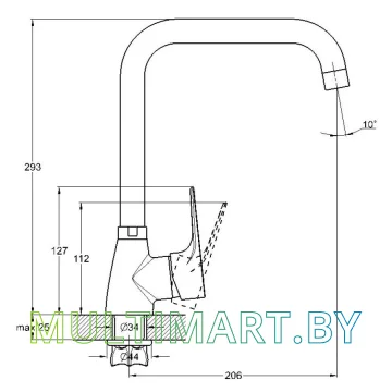 Смеситель Econoce EC0441 картинка 2